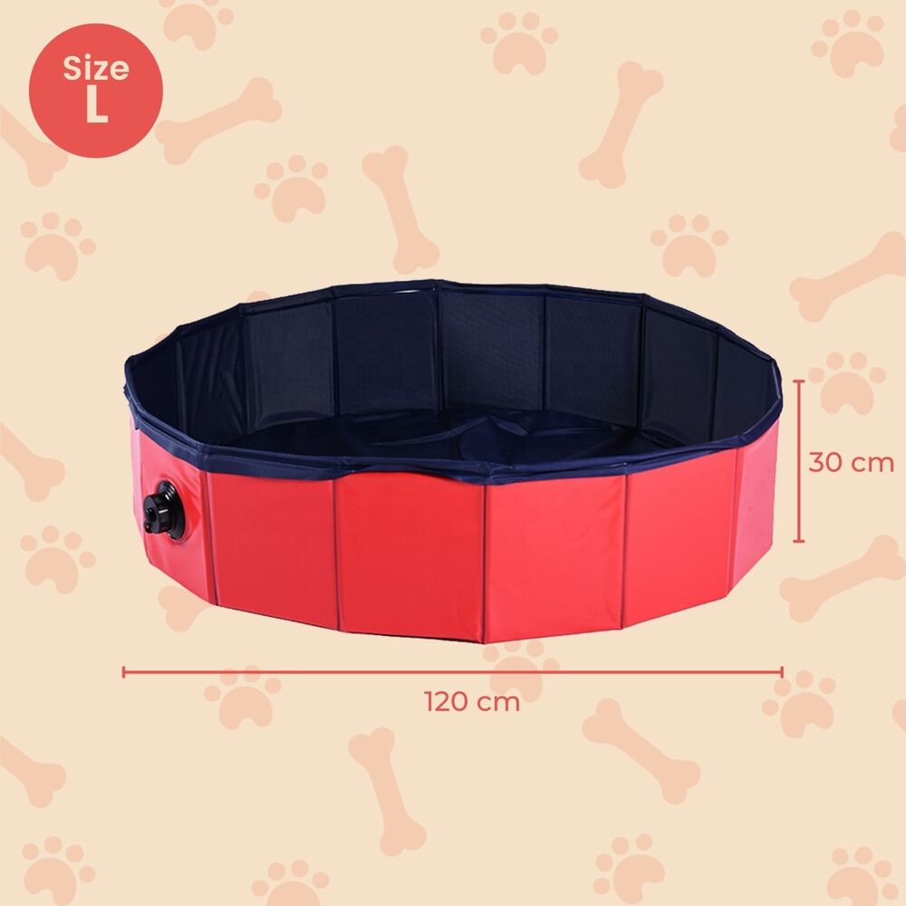 Floofi Pet Pool 120cm*30cm XL Red FI-SB-105-SG