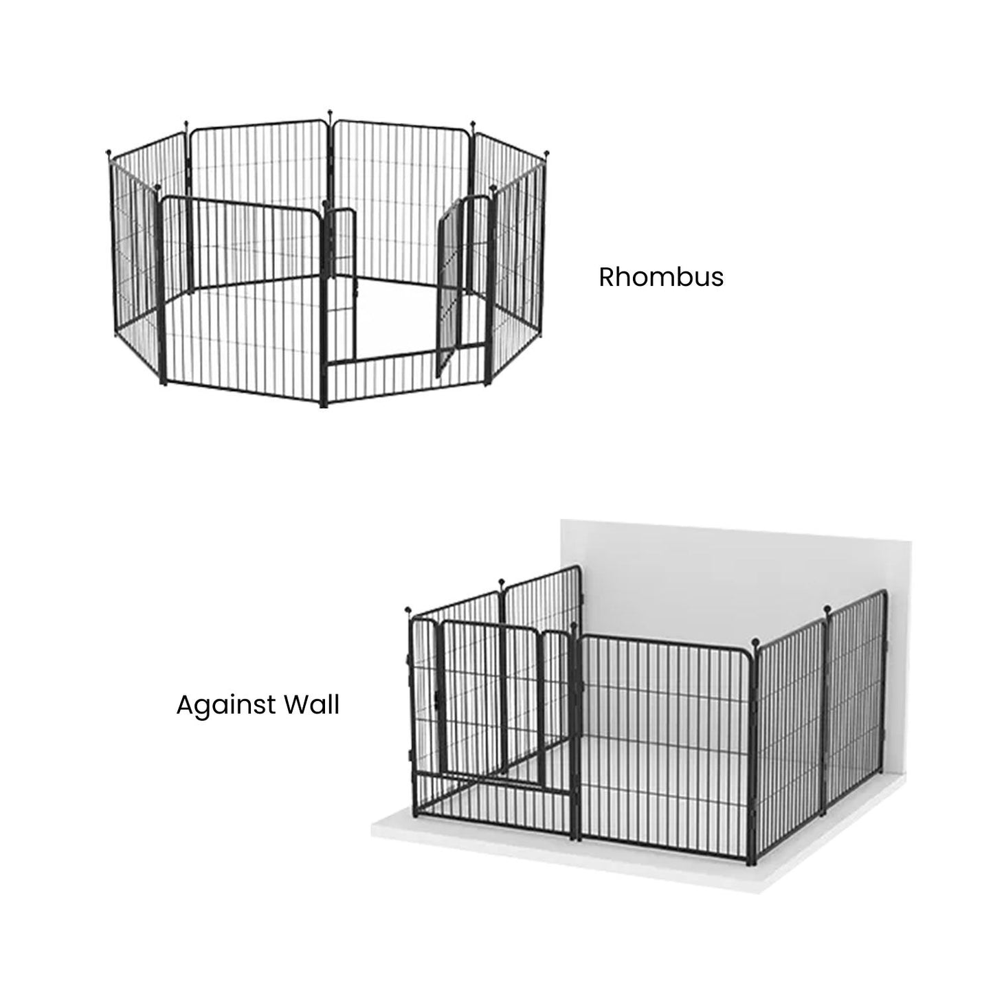 Floofi Thick Model Dog Playpen in 24", 32", and 40" Sizes