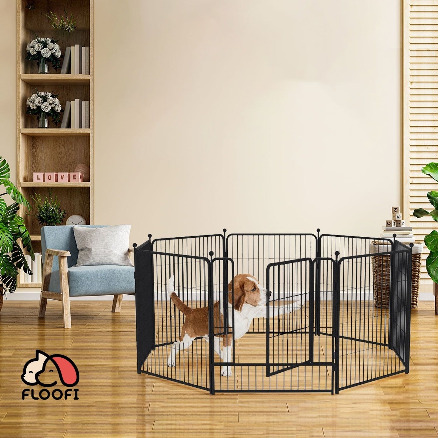 Floofi Thick Model Dog Playpen in 24", 32", and 40" Sizes