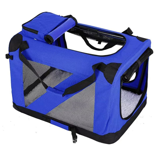 FLOOFI Portable Pet Carrier: Model 1 in M and XL Sizes (Blue, Pink, Grey)