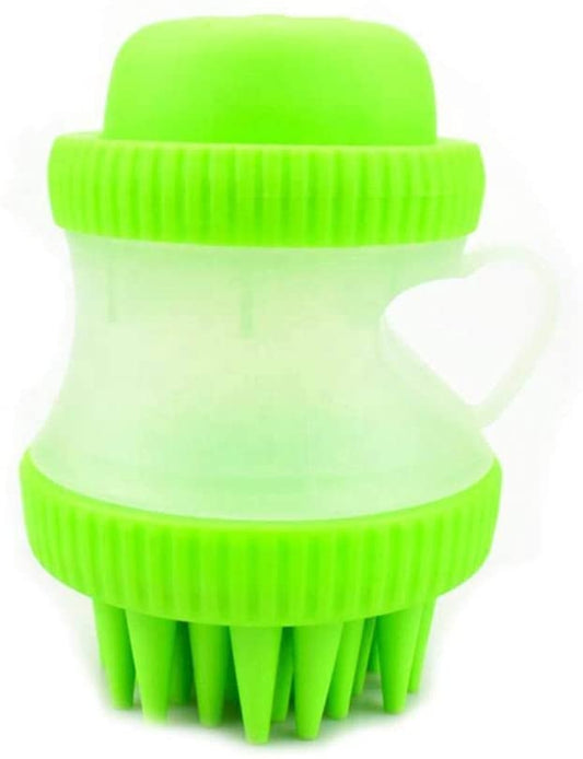 Floofi Pet Bath Brush in Green and Pink