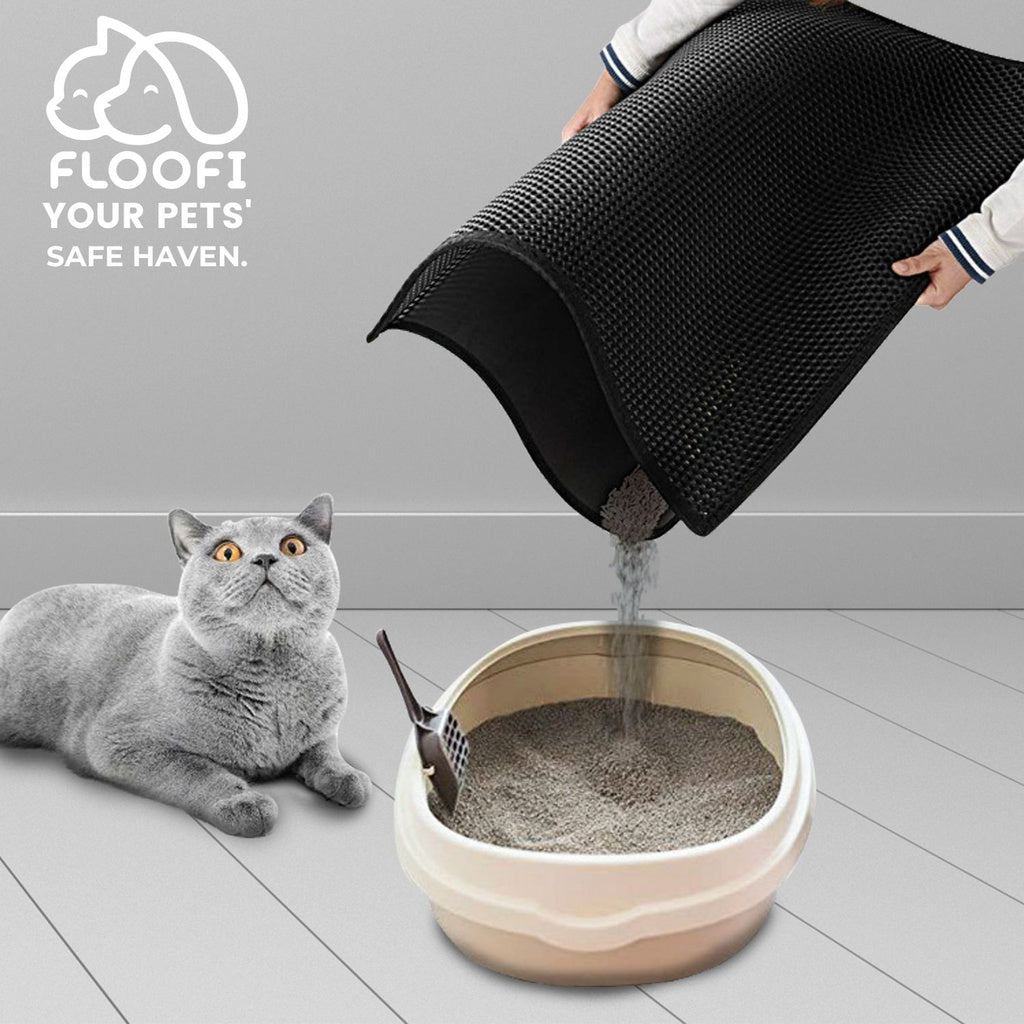 Floofi Litter Mat – Bear, Rectangle, Bone, Cat Shapes