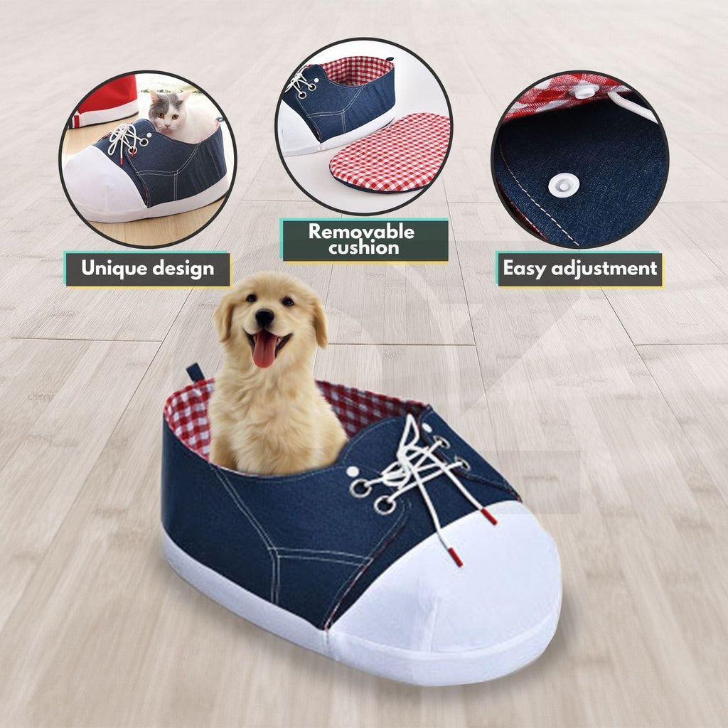 Floofi Pet Bed Shoe Shape in Medium Size