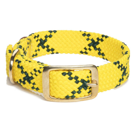 Mendota Doublebraided Collar 18"  HI VIZ YELLOW