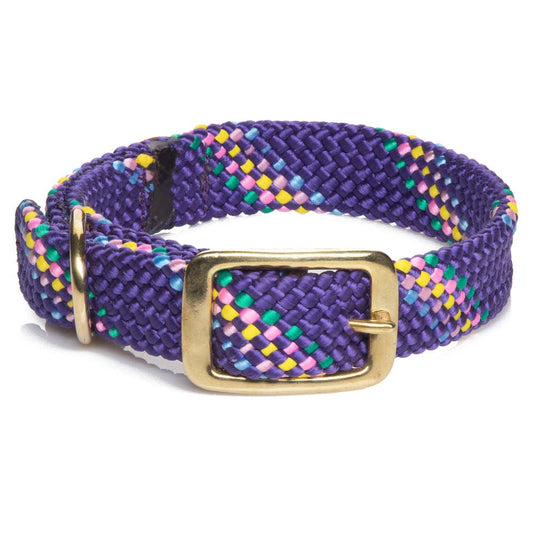 Mendota Doublebraided Collar 21" PURPLE CONFETTI