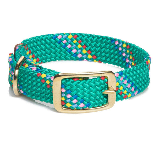 Mendota Doublebraided Collar 21" KELLY CONFETTI