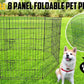 Paw Mate Pet Playpen 8 Panel 24in Foldable Dog Exercise Enclosure Fence Cage