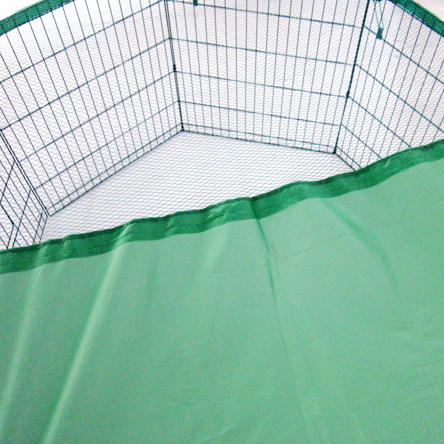 Paw Mate Green Net Cover for Pet Playpen: Dog Exercise Enclosure Fence Cage