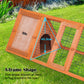 Paw Mate 118 x 50 x 45cm Rabbit Hutch Chicken Coop Triangle Cage Run