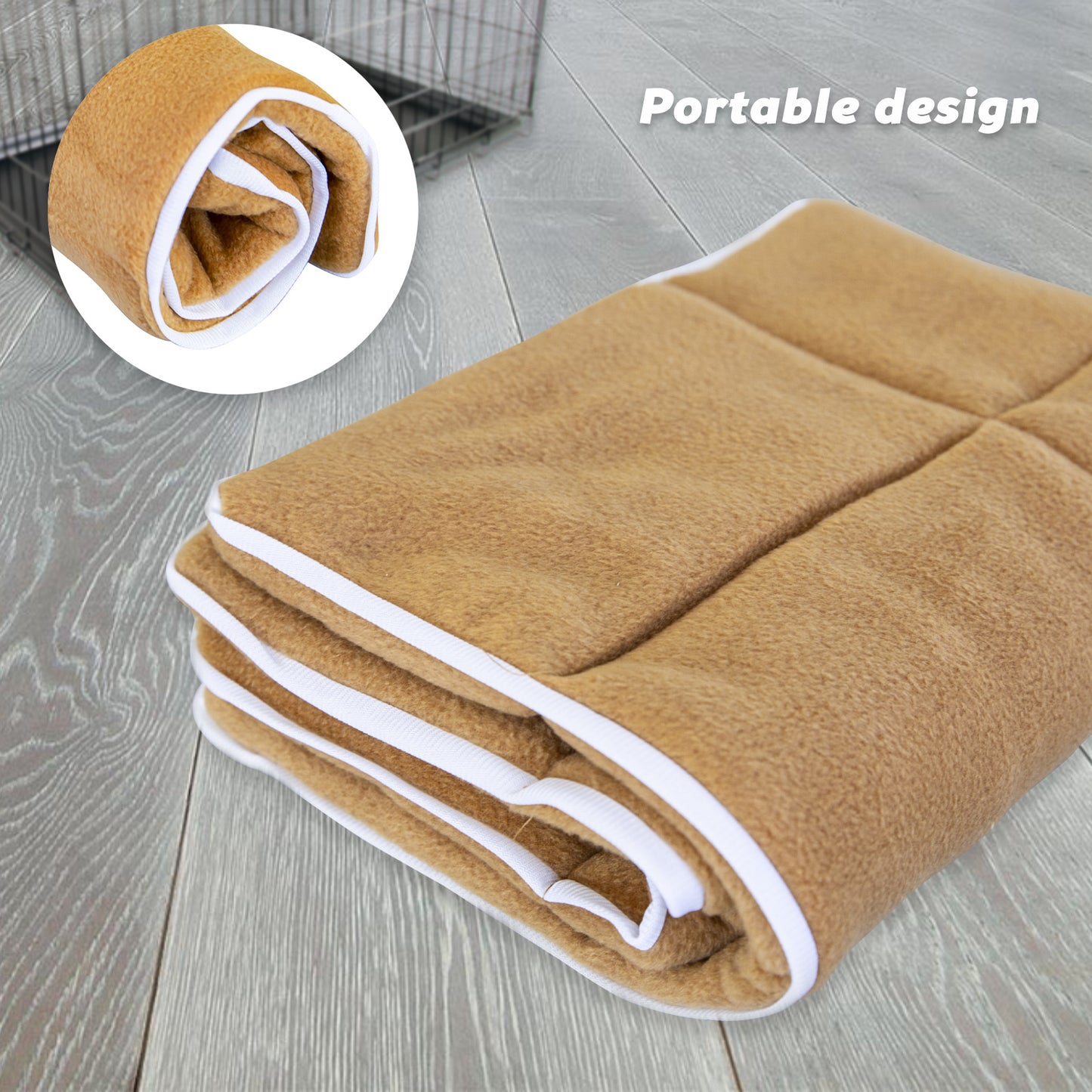 Paw Mate Beige Pet Cushion Mat Dog Cat Pad in various Inches