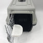 Medium Dog Cat Crate Pet Carrier Airline Cage With Bowl & Tray-Black