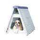 Small Foldable Plastic Pet Dog Puppy Cat House Kennel Blue