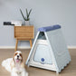 Small Foldable Plastic Pet Dog Puppy Cat House Kennel Blue