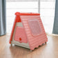 Small Foldable Plastic Pet Dog Puppy Cat House Kennel Pink