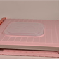 Small Foldable Plastic Pet Dog Puppy Cat House Kennel Pink