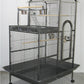 YES4PETS 160cm XL Bird Cage Pet Parrot Aviary Budgie Perch Castor Wheels