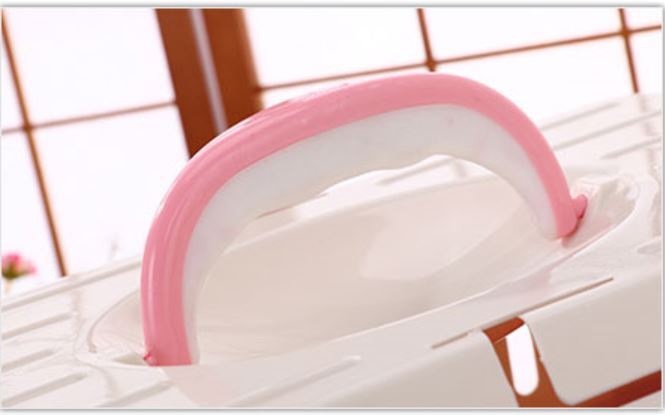 Small Dog Cat Crate Pet Carrier Rabbit Guinea Pig Cage With Tray-Pink