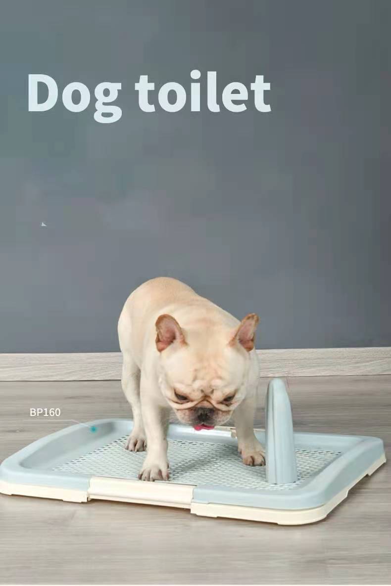 Medium Portable Dog Potty Training Tray Pet Puppy Toilet Trays Loo Pad Mat Blue