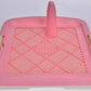 Medium Portable Dog Potty Training Tray Pet Puppy Toilet Trays Loo Pad Mat Pink