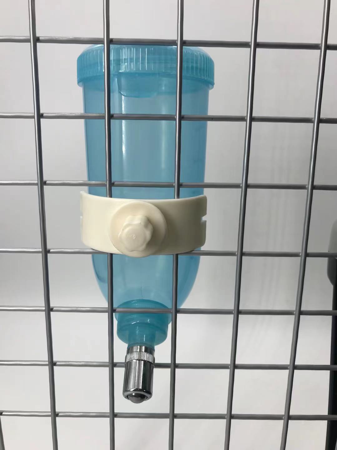 500ml Hanging Pet Water Bottle Dispenser - Blue and Pink Options for Dogs, Cats, Hamsters, and Rabbits