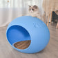Medium Cave Cat Kitten Box Igloo Cat Bed House Dog Puppy House-Blue
