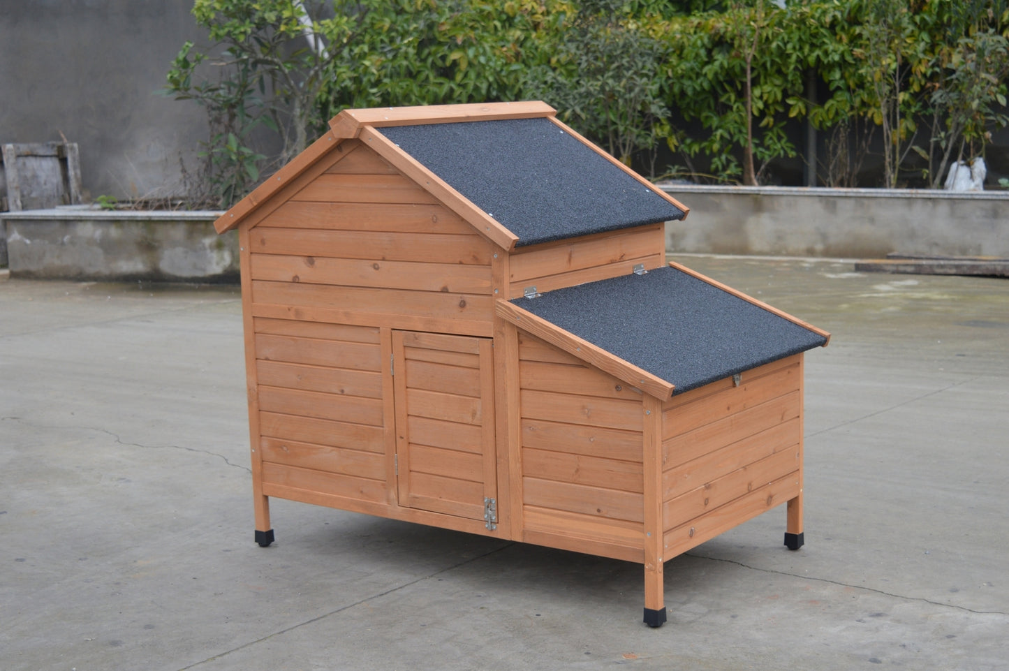 Brown Chicken Coop Rabbit Hutch Cat Cage Hen Chook House