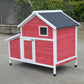 Red Chicken Coop Rabbit Hutch Cat Cage Hen Chook House