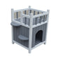 Cat Shelter Condo with Escape Door Rabbit Kitty House Cave