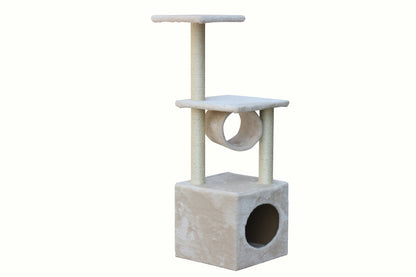 112cm Cat Scratching Post. Comes in two colours: Beige & Grey