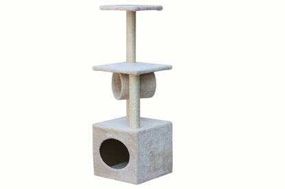 112cm Cat Scratching Post. Comes in two colours: Beige & Grey
