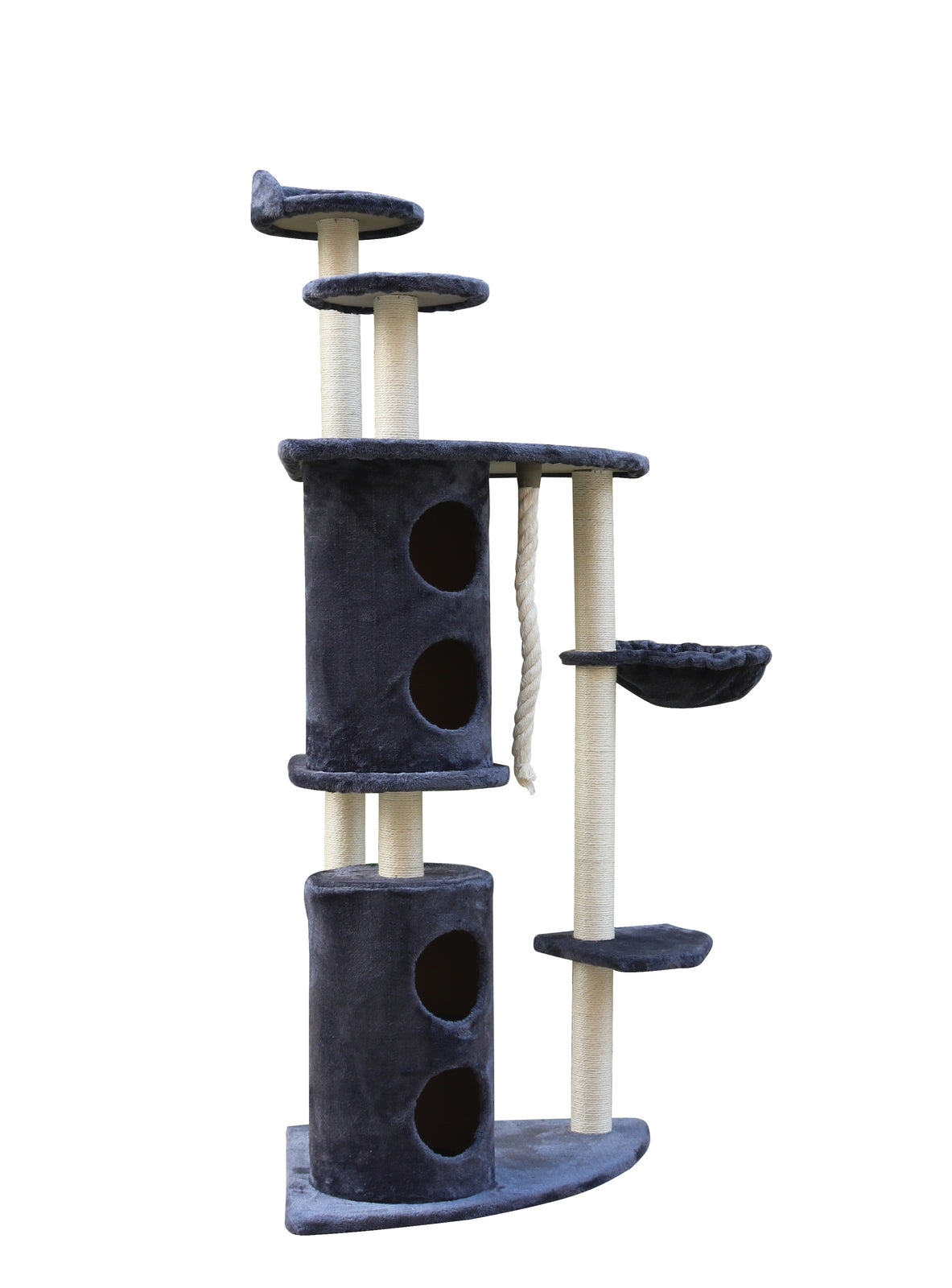 170cm XL Multi Level Cat Scratching Post Tree Post Furniture House Tower - Grey