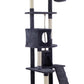 193cm Cat Scratching Tree Post Sisal Pole Scratching Post Scratcher Tower Condo Grey