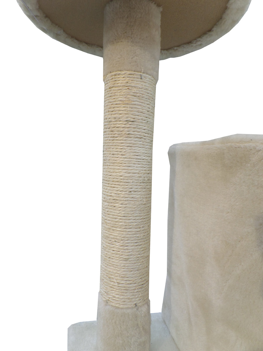 200 cm Corner Cat Scratching Post Tower – Three Color Options: Beige, Blue, Grey