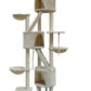 YES4PETS 244 cm XL Multi Level Cat Scratching Post Tree Scratcher Pole- Beige