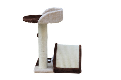 50 cm Cat Scratching Post Tree - Brown, Blue, and Grey Options Available