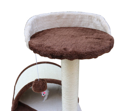 50 cm Cat Scratching Post Tree - Brown, Blue, and Grey Options Available