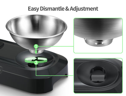 Stainless Steel Anti-Slip Pet Bowl - Portable Water and Food Feeder for Dogs, Cats, and Rabbits