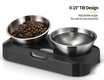Stainless Steel Anti-Slip Pet Bowl - Portable Water and Food Feeder for Dogs, Cats, and Rabbits