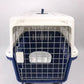 Navy XXL Dog Puppy Cat Crate Pet Carrier Cage W Tray, Bowl & Removable Wheels