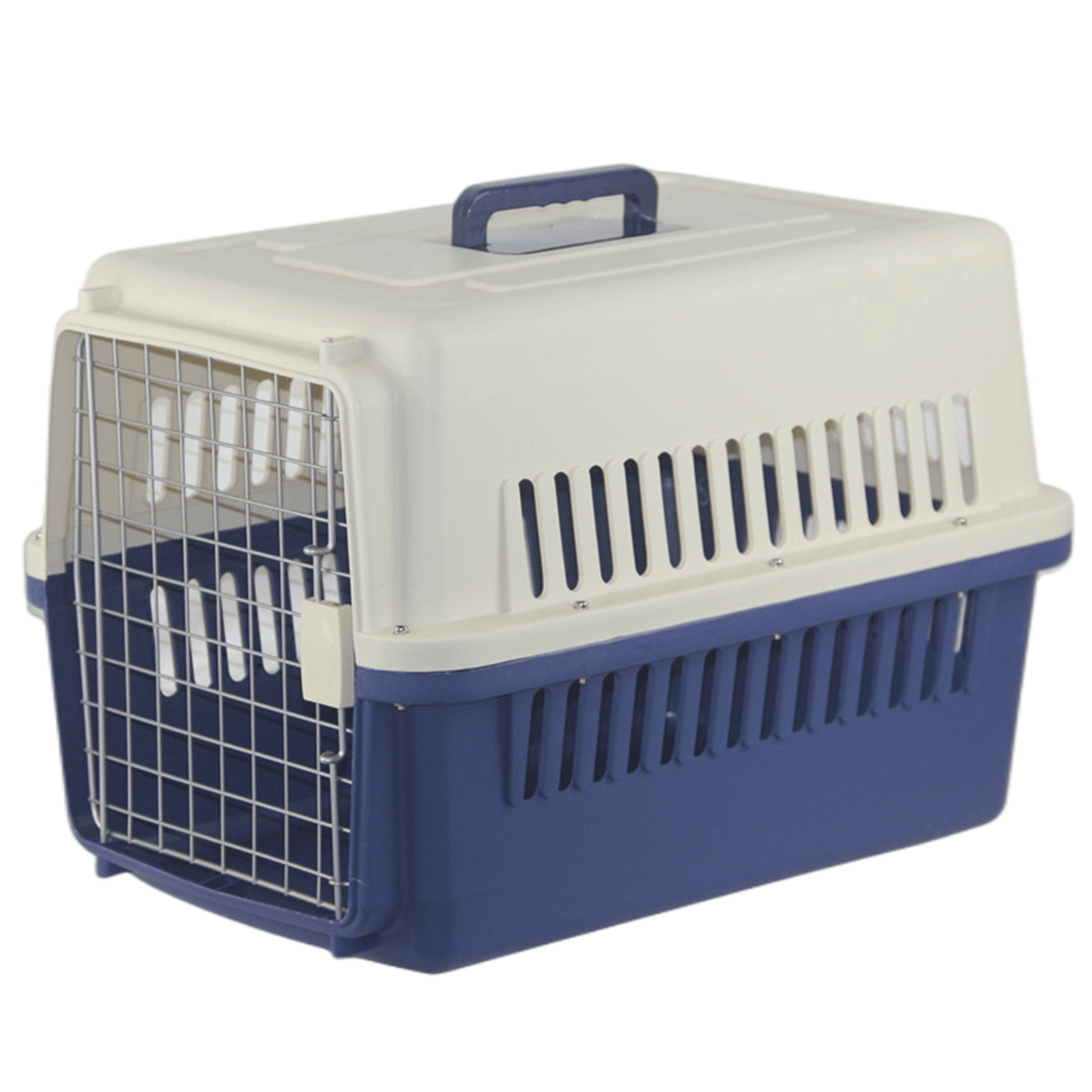 New Medium Airline Pet Carrier Crate with Bowl & Tray for Dogs, Cats, and Rabbits