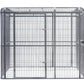 YES4PETS XXXXL Walk-in Bird Cat Dog Cage Pet Parrot Aviary  Perch Castor Wheel 219x158x203cm With Green Cover