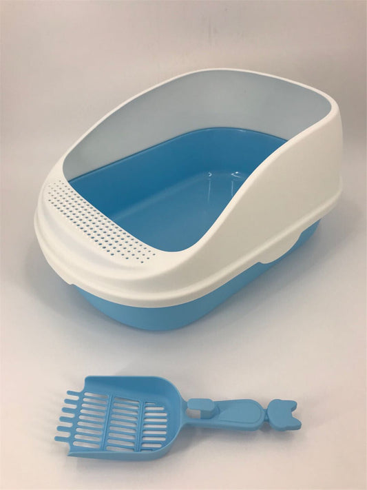 Large Portable Cat Toilet Litter Box Tray House with Scoop 5 Color