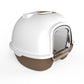 Cat Litter Box Portable Hooded  with Handle & Scoop - Available in Various Colors