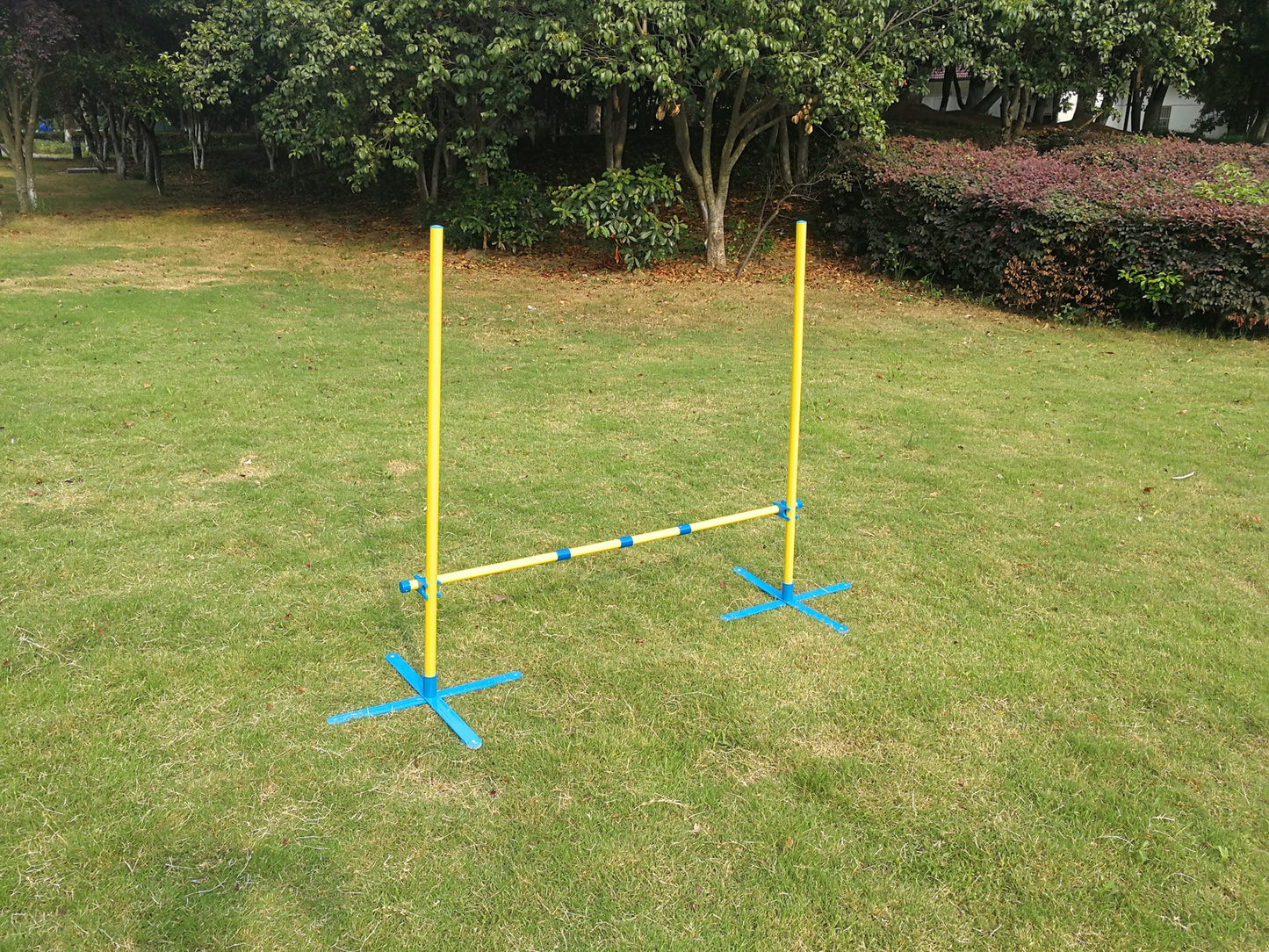 Portable Dog Puppy Training Practice Jump Bar Poles Agility Post