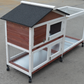Double Storey Large Rabbit Hutch Guinea Pig Cage , Ferret Cage With Pull Out Tray On Wheels