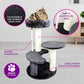 Pet Basic 3 Level Cat Scratching Tower &amp; Cosy Bed Scratch Climb 65 x 40cm