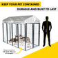 Pet Basic 1.83 x 2.43 x 1.22m Dog Kennel Enclosure Waterproof Lockable Gate