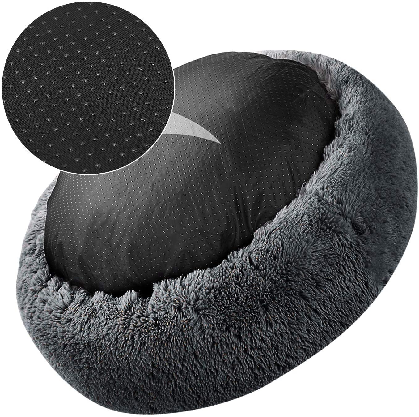 Plush Comfort: Round Washable Soft Dog Bed for Pet Kennels and Cat Bed Mats