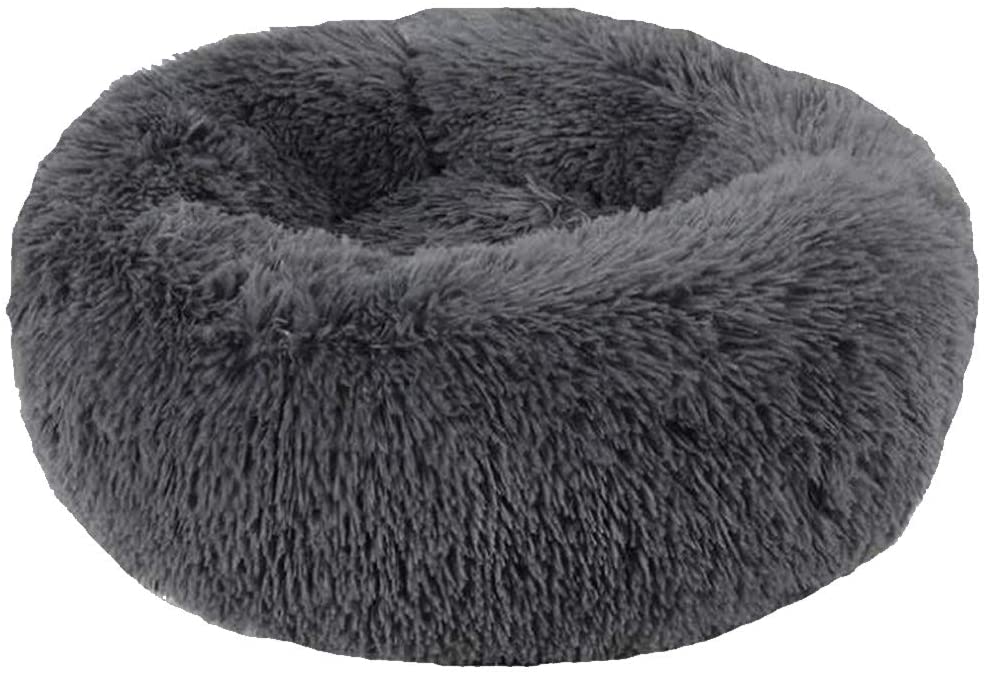 Plush Comfort: Round Washable Soft Dog Bed for Pet Kennels and Cat Bed Mats