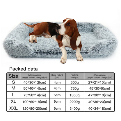 Experience Ultimate Comfort with the Plush Pet Dog Bed - Available in L, XL, and XXL!